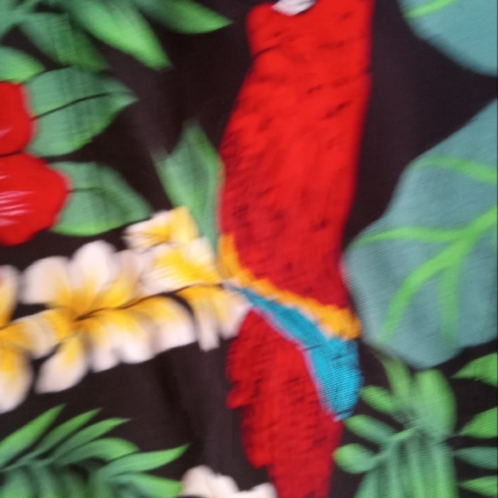 Colorful Parrot Print Shirt